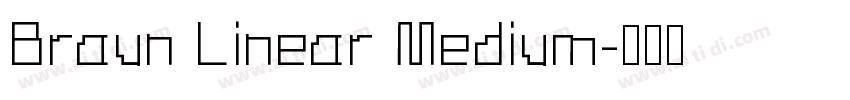 Braun Linear Medium字体转换